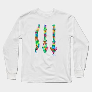 Spine Anatomy 3 Views Long Sleeve T-Shirt